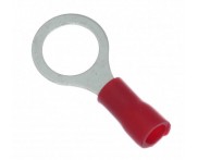 Terminal Anel Pré Isolado 0,5-1,5mm²  Furo 08mm Vermelho (100 peças)